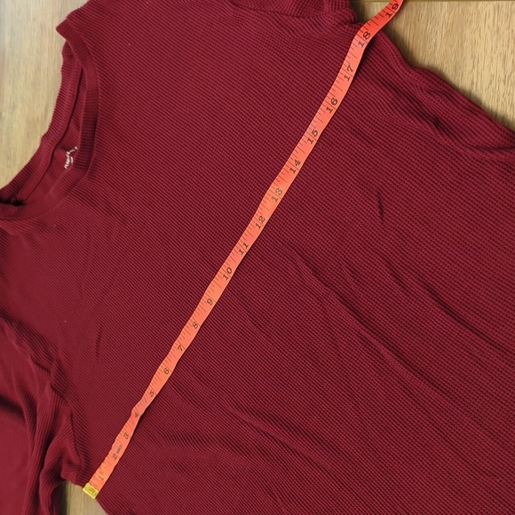 NWOT Men's Posh Peanut Bamboo Waffle Pajama Set, Maroon, Large - Picture 8 of 12